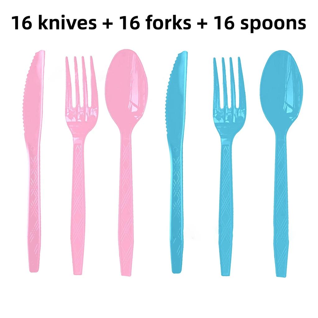 Gender Reveal Disposable Tableware Set Boy or Girl Baby Shower Paper Plates Cups Tablecloth Napkins Birthday Party Decorations