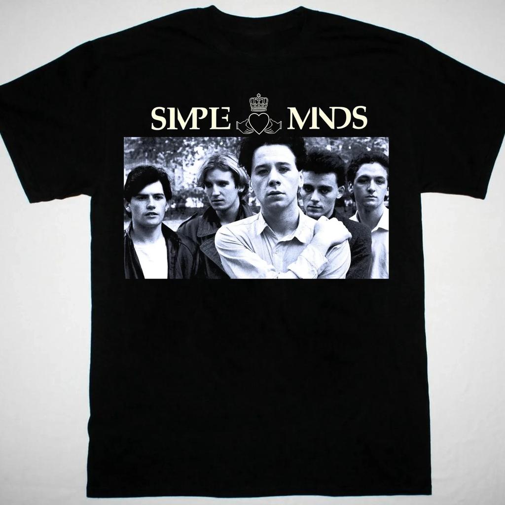 Simple Minds Band Short Sleeve Heavy Cotton Black S-5XL T Shirt US064