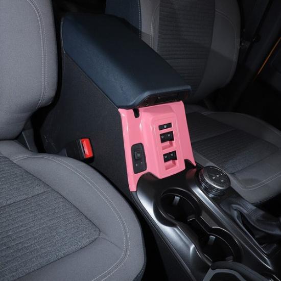 Auto Fensterheberschalter Rahmen Dekorblende Abdeckung für Ford Bronco +4-Türer Pink