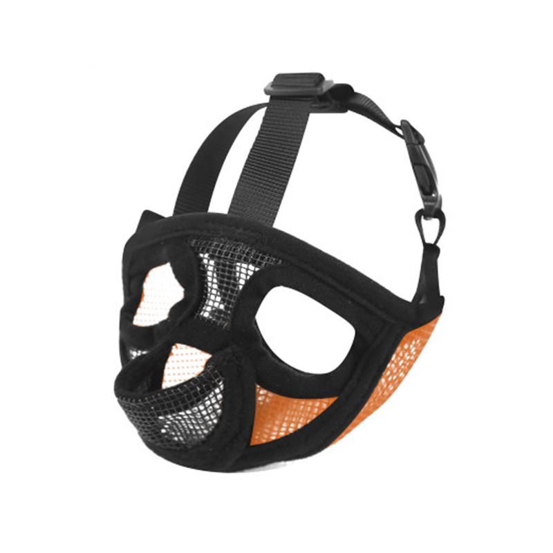 Outdoor Prevent Stealing Biting Dog Muzzle for Dogs Mesh Breathable French Bulldog Pug Face Mask Mascotas Accessories Products