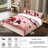 Valentine'S Day Pattern 3D Digital Printing Polyester Three-Piece Set Bedding Quilt Cover Pillowcase Distribution