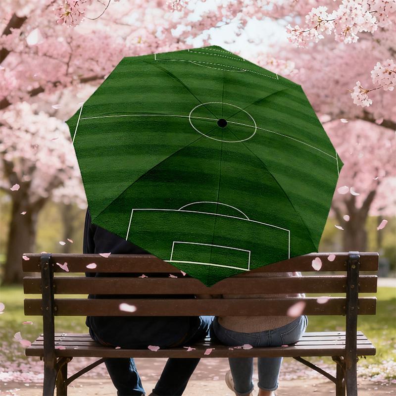 1PC Soccer Field Umbrella-8-Rib Reinforced, Automatic Open, Lightweight & Durable, Fashion Accessory for Outdoor-D346