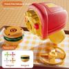 Spinning Top Flying Disc With Led Lights Glowing Burger Fries Hotdog Food Toys For Kids