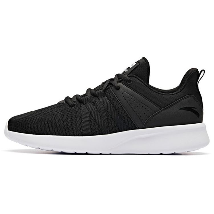 Anta Lightweight Breathable Mesh Running Shoes Men sneakers Black White 91915586-3 43