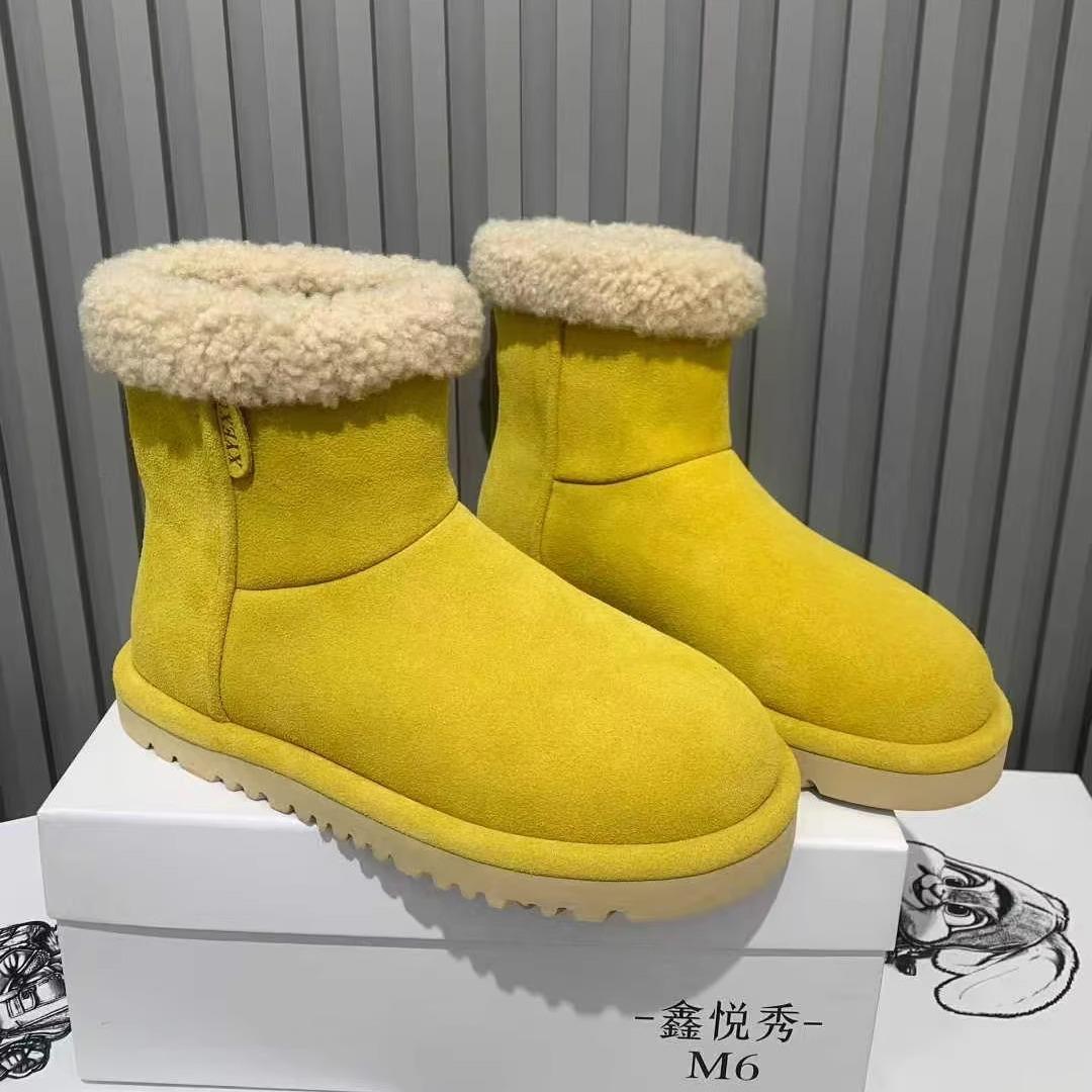 

Women s lightweight comfortable thick sole cold warm padded snow boots non-slip wear outdoor sports cotton shoes 40