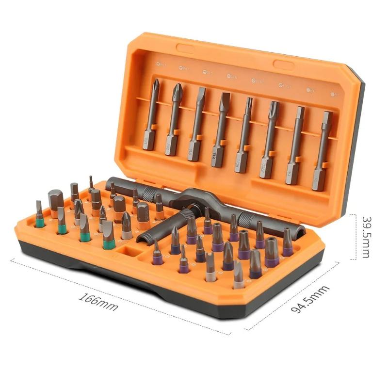 42 In 1 Ratchet Screwdriver Set with Magnetic Slot Design,detachable Handle,for Computer,appliance,precision Instrument Repair