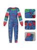 Chucky Kids Costume Set Overall Cosplay Outfit for Halloween Stage Performance