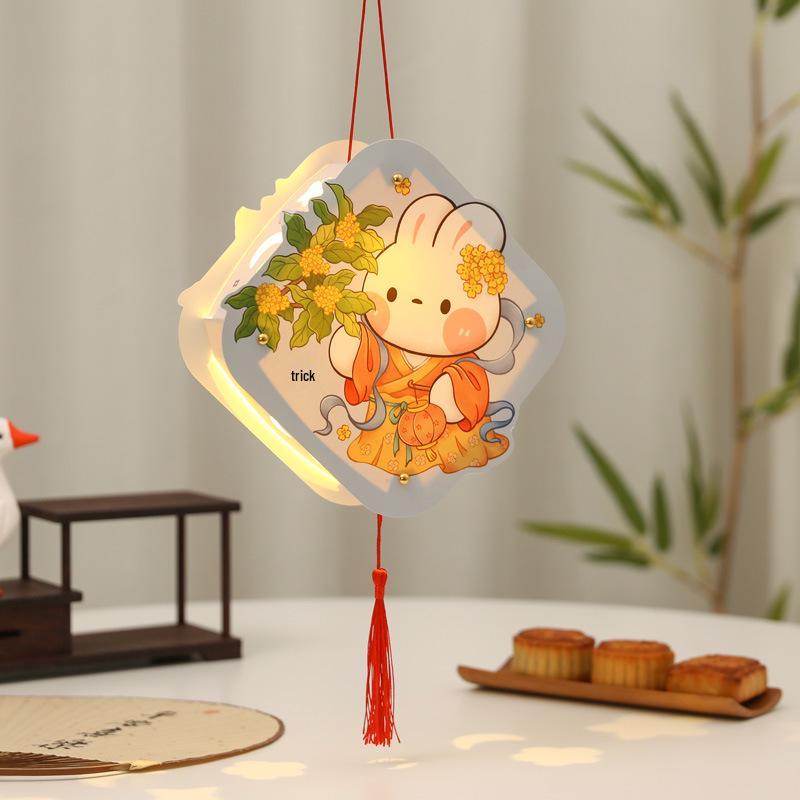Children s DIY Luminous Rabbit & Flower Lantern Kit for Mid-Autumn Festival