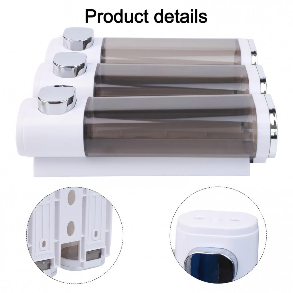 300ML Pump Bottle Wall Mounted Soap Dispenser Elegant Design