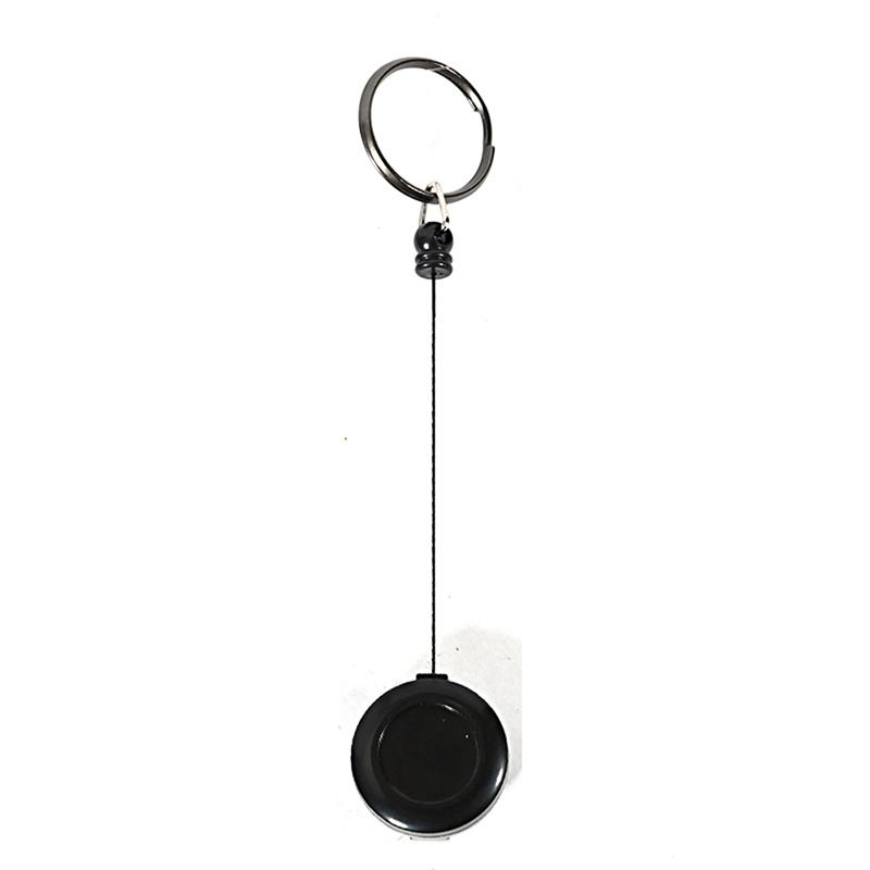 Retractable Pull Badge Reel Lanyard Holder Reels Recoil Belt Key Ring Chain Clip