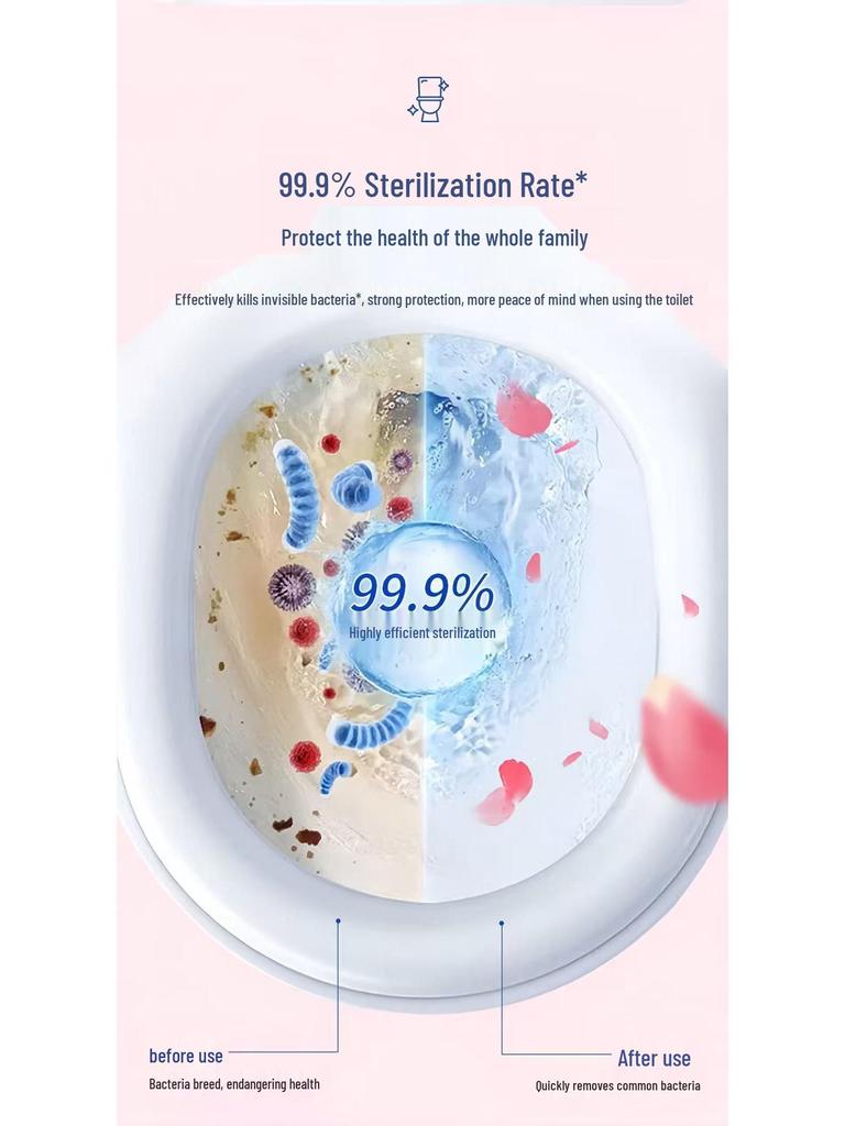 HaoYiJia Detergente e Deodorante per WC - Elimina Macchie e Odori, Formula Anticalcare e Disinfettante