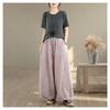DIMANAF 2026 Summer New Plus Size Women Jeans Elastic Waist Long Pants Loose Casual Denim Cotton Trousers Vintaged