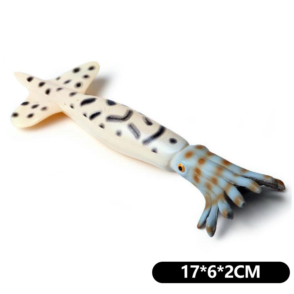 Simulation Octopus Crab for Kids Education Desktop Decor Collection Christmas Gifts Marine Figures Realistic Sea Animal Model