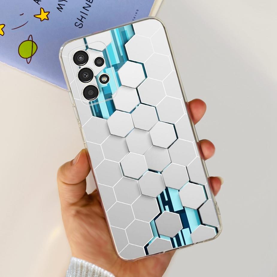 For Samsung Galaxy A13 Case A23 A33 A53 5G Cute Painted Cover Clear Silicone Soft TPU Phone Case For Samsung A53 A 13 23 33 Bags