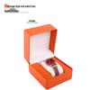 Frosted PU Flip-Top Watch and Jewelry Storage Box