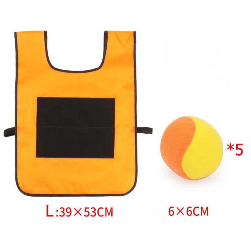 Outdoor Sport Game Props Vest Sticky Jersey Vest Game Vest Waistcoat With Sticky Ball Throwing Toys For Children Kids Sports Toy