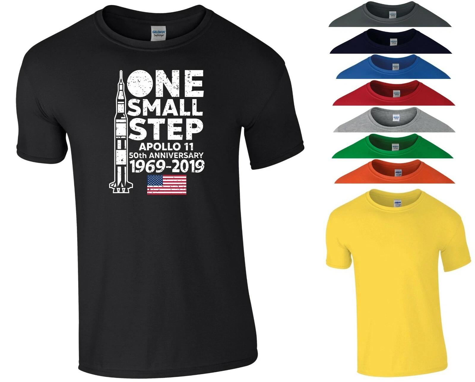 Moon Landing T Shirt Nasa Apollo 11 50th Anniversary 1969-2019 Gift Men Tee Top L