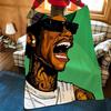 Music W-Wiz K-Khalifa Throw Flannel Blanket Suitable For Sofas Beds Offices Travel, Camping Chairs