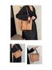 Korean-Style Suede Tote Bag: European & American Retro, Large Capacity, Casual Commuter Shoulder Bag