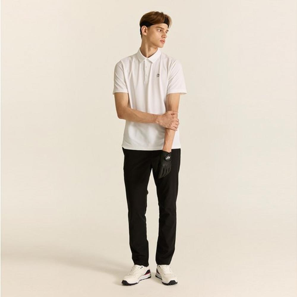 Munsingwear Men Banded Straight Pants Black Mq321mpt71