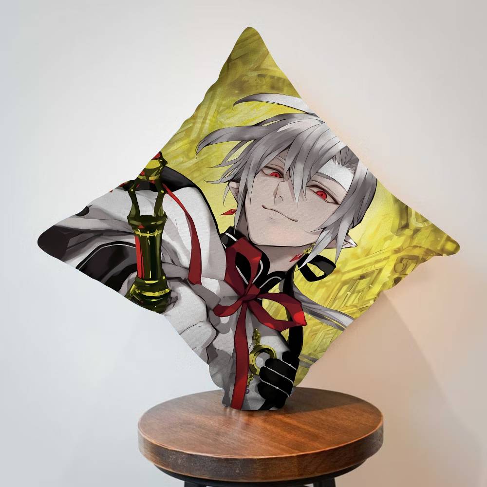 Anime Seraph of The End Pillow Cover Sofa Cushion Cover Home Room Decoration Children Gift