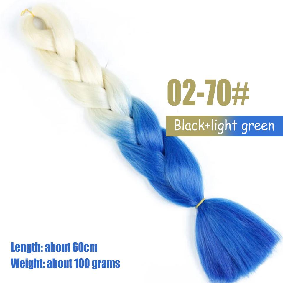 WTB Big Braid Synthetic Wigs Women Chemical Fiber High Temperature Silk Hand-woven Shiny Big Braid Hair Dirty Braid Wig Braided Hair