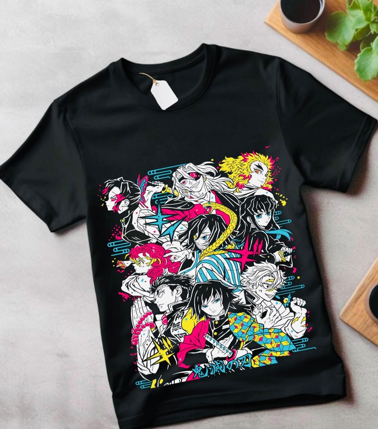 

Gyutaro T-Shirt Mens Womens Tees Top daki Demon killer shirt Kawaii Anime Horror GifT Shirt Mens Womens Tees Top All Size L