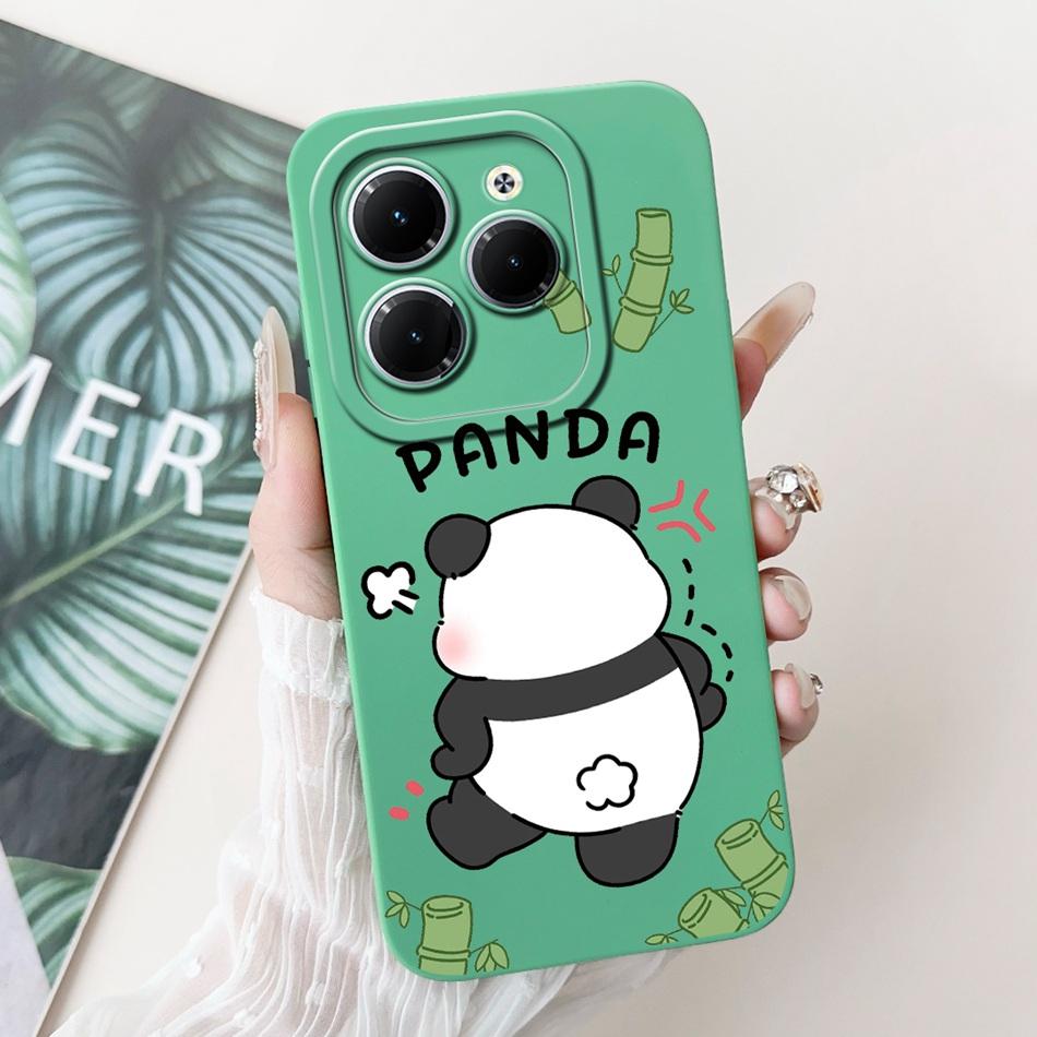 For Infinix Hot 40 Pro Case Hot 40 40i 40Pro Hot40 Hot40i Cute Panda Rabbit Cartoon Soft Silicone Shockproof Phone Cases