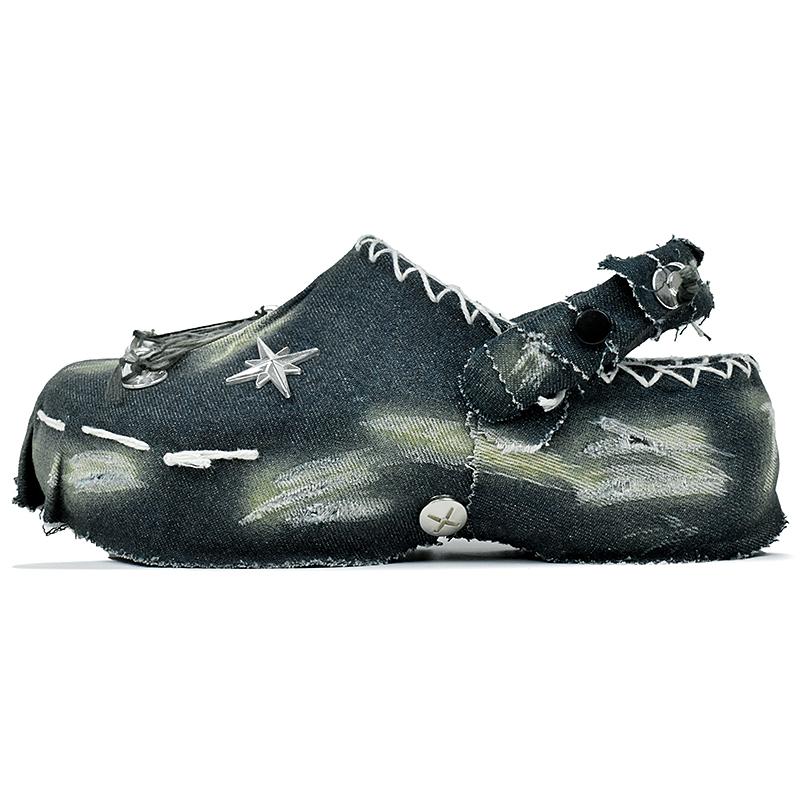Crocs Classic Platform Clog Clogs Women s Dark Blue 206750-001(Team1676-) 39-40