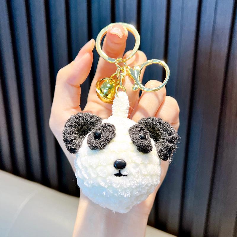 Hand-Woven Plush Persimmon Good Luck Keychain Pendant