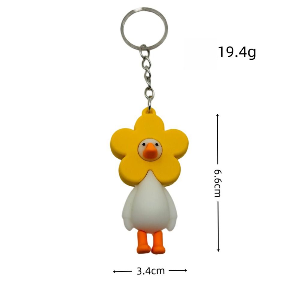Cartoon Key Ring Personalised Duck Keychain Cute Animal Keychain Car Key Decoration