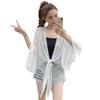 Women's Chiffon Sun Protection Cardigan - Loose, Versatile, Bell Sleeve, Trendy Outerwear