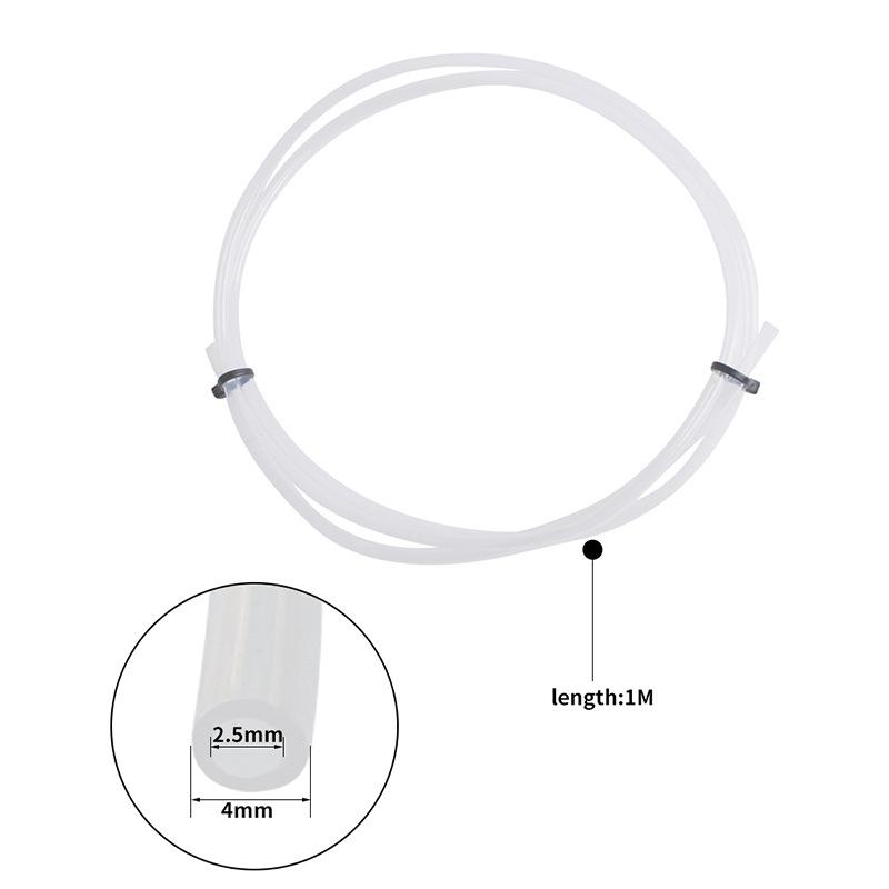 For Bambu Lab P1P Ams A1 Mini 3D Printer White And Grey Ptfe Tube Teflonto Pipe Bowden Extruder 1.75Mm Id2.5Mm Od4Mm For Bambu