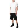 Y-3 Ärmellogo Einfarbig Rundhals-Pullover Kurzarm Regular T-Shirt Unisex T-Shirt Weiß DY7183