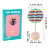 ZK20 Wooden Spiral Lollipop Toys Spin Magic Wand Stress Relief Fibonacci Sequence Fidget Toy for Adults Kids Antistress Gift