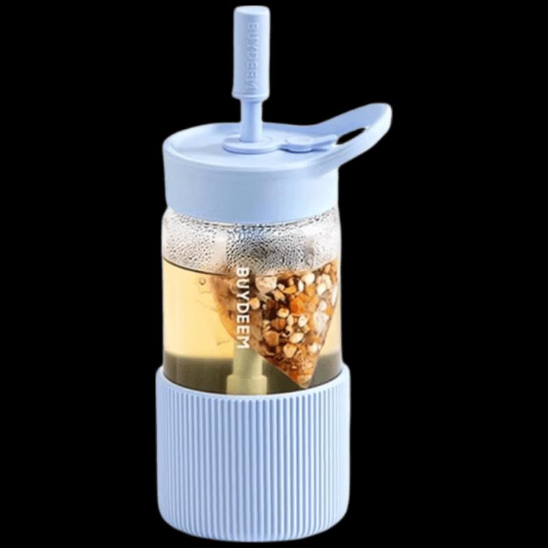 Buydeem Glass Straw Bottle