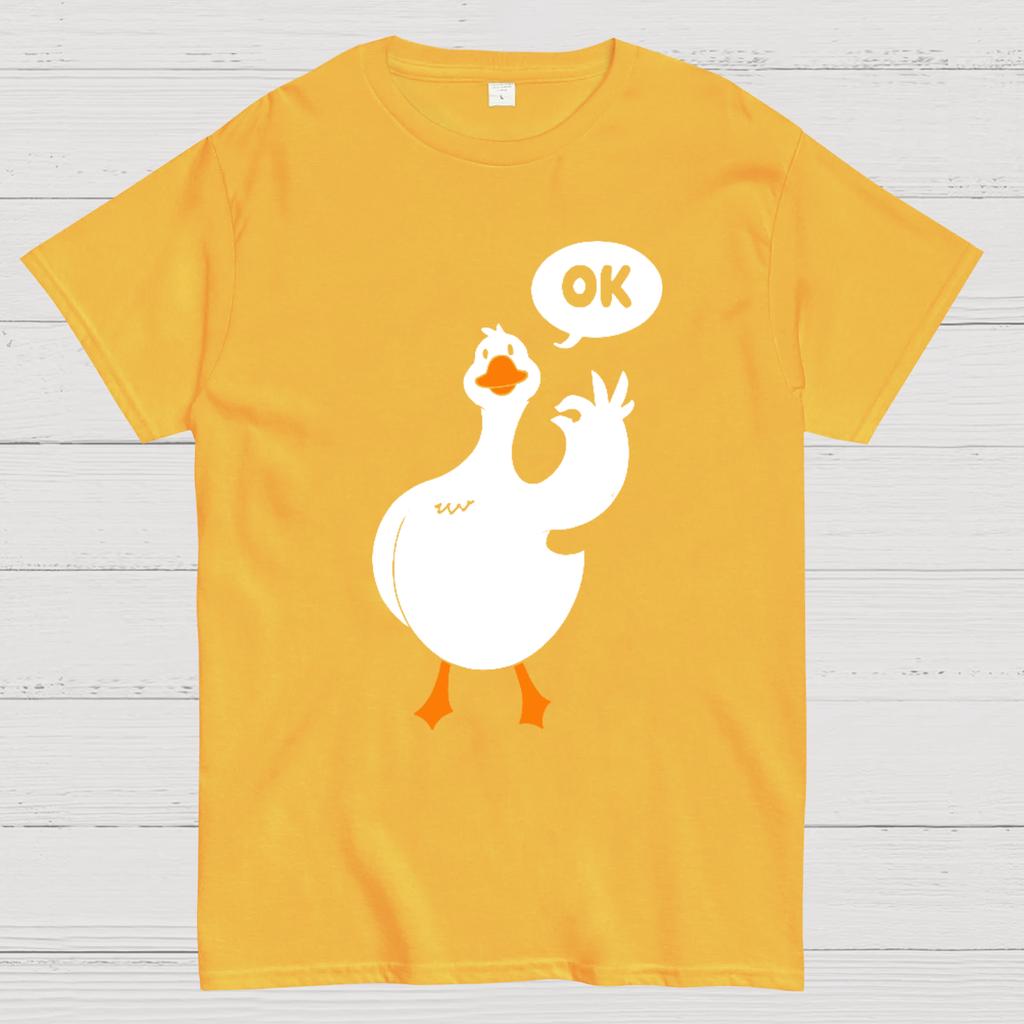 Anatra ok Divertente T-Shirt Geek