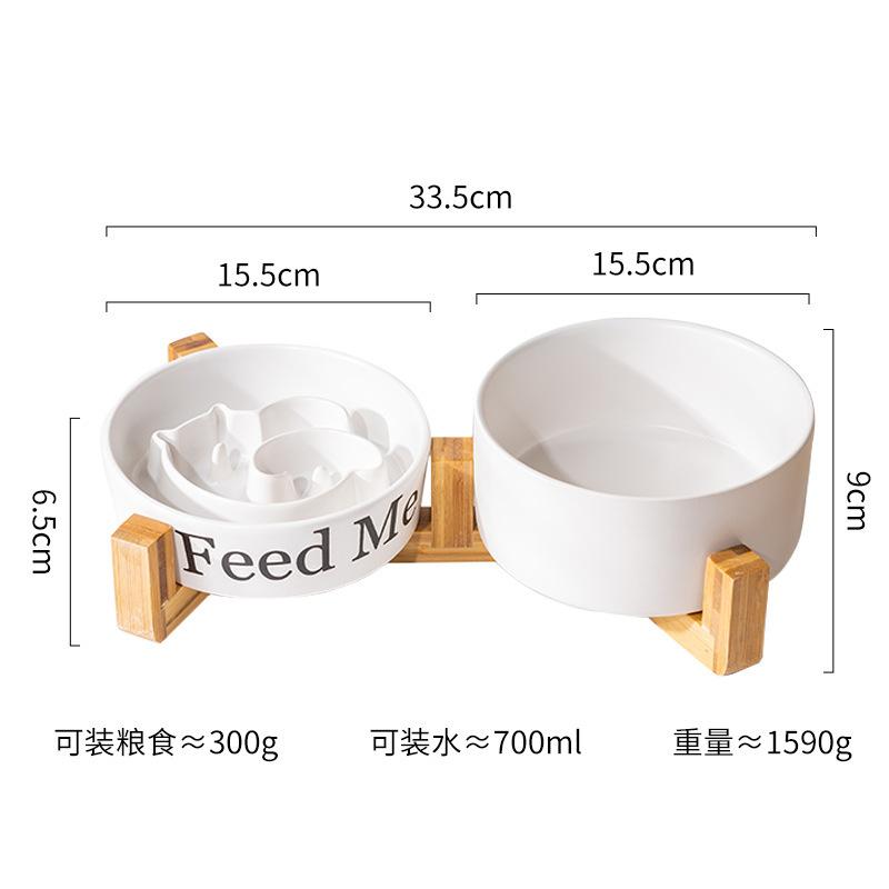 

Керамическая миска для медленного кормления для собак, очень большая приподнятая миска для корма для средних и крупных собак, миска для медленного кормления на высокой ножке, миска для питомца.