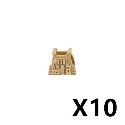 Military Soldiers Fighter Tactical Vest Accessories Building Block Rebound Clothes Armor Bricks Gift Toys For Children J083