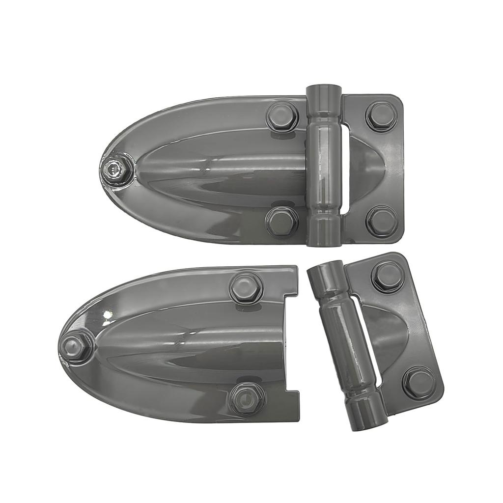 HOLACAR Jimny Dummy Hinge Door Hinge Cover Outer Hinge Jimny JB64 Car Door Hinge for Bonnet Side Door Easy to Clean Jimny Sierra JB74 2pcs/Set (Cement