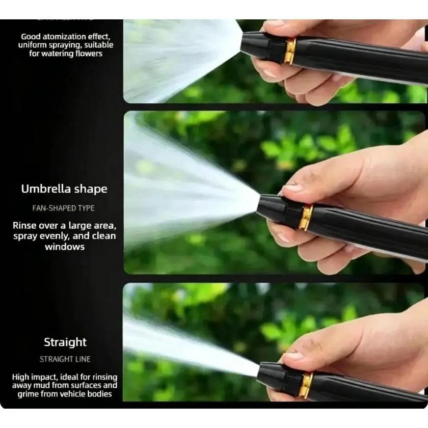 Home High-pressure Car Wash Water Gun with Booster Nozzle and Hose, Portable Handheld Water Sprayer, a Must-have for Watering Plants and