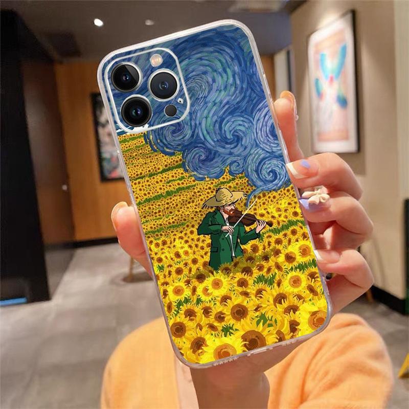 Vincent Van Gogh Art Phone Case For iPhone 17 Pro Max Air 16 15 14 13 Pro Max 15 16 Pro 15Plus