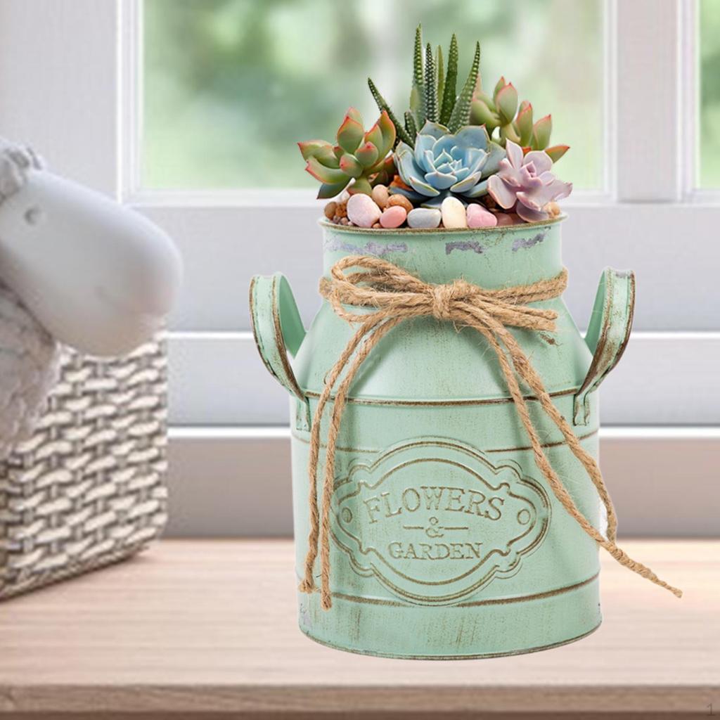 Milk Jug Planter for Floral Arrangements Home Decor