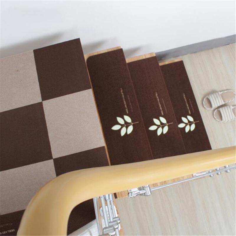 Non-slip  Floor  Mat Solid Wood Glue-free Self-adhesive Stair Mat Step Mat Carpet