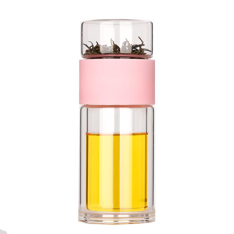 SX Double-Layer Glass Tea Infuser Bottle