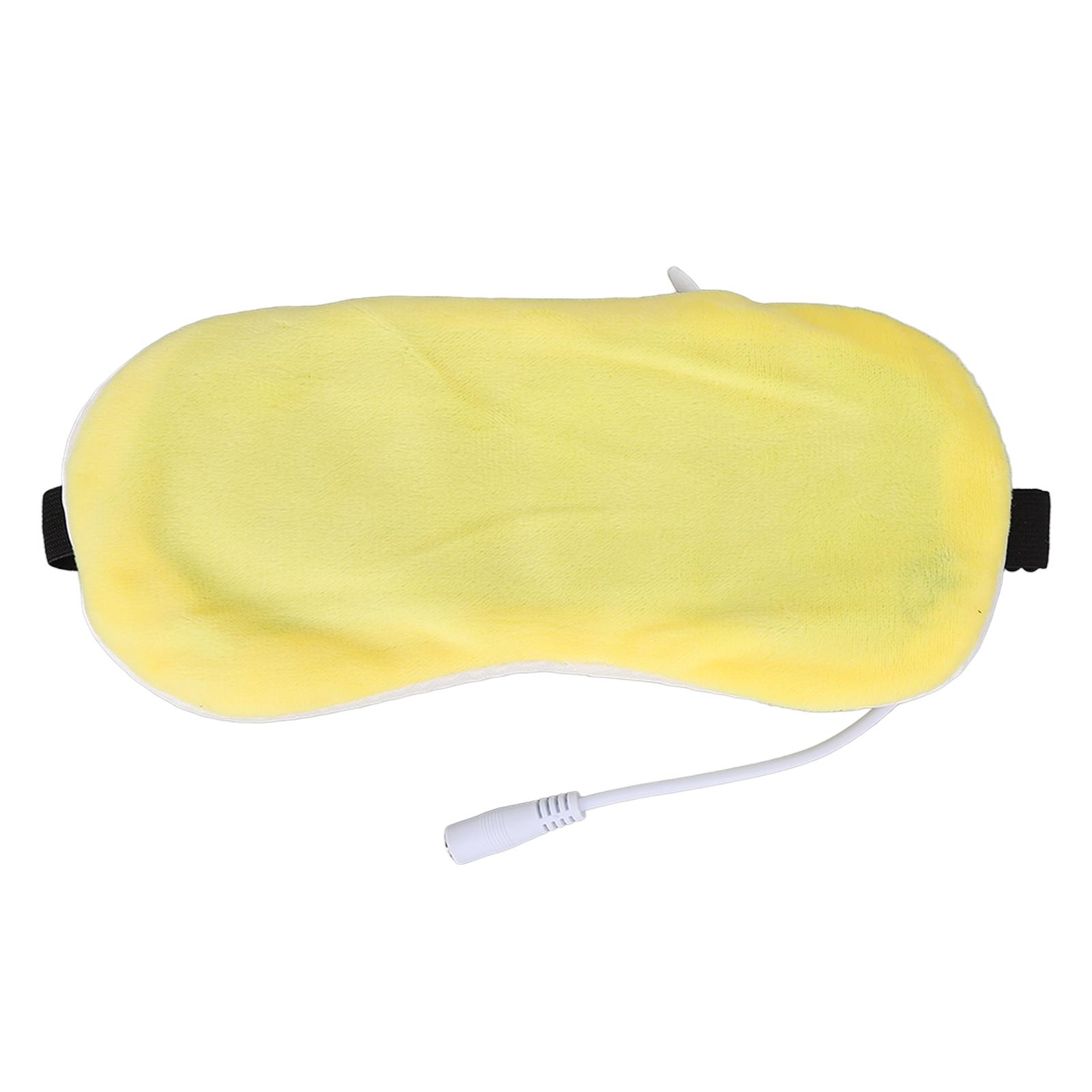 

Повязка на глаза с подогревом USB Горячий компресс Регулируемый Улучшение сна Питает глаза 5 передач Повязка на глаза для жёлтый