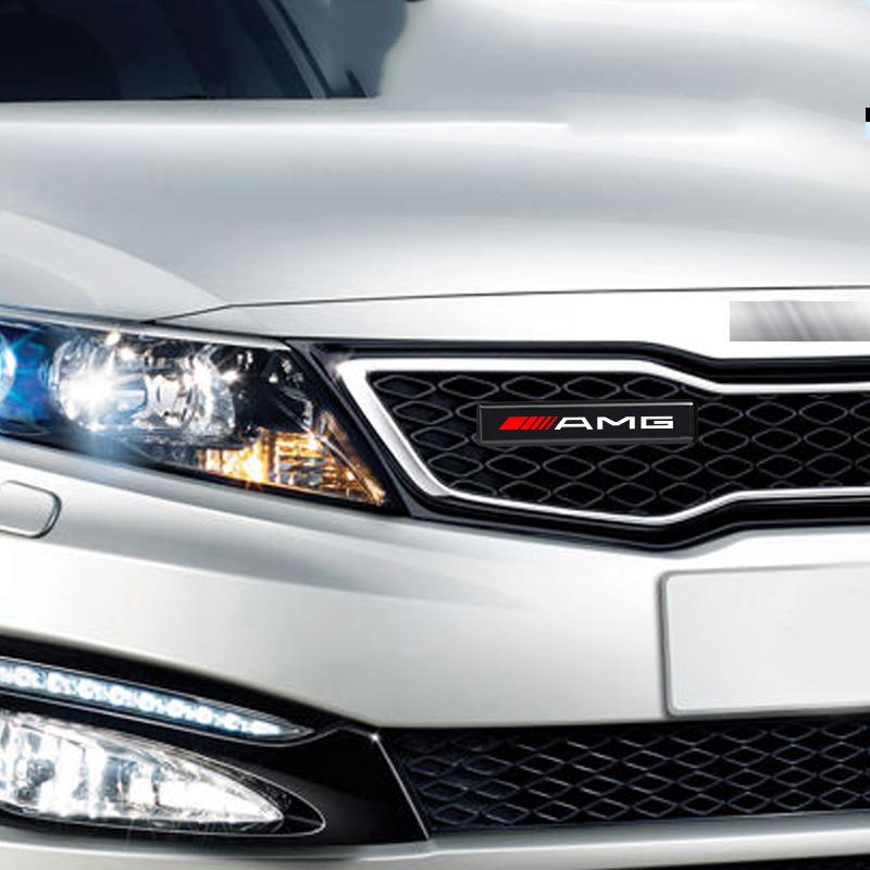 Car LED Front Hood Grille AMG Emblem Badge Decorative Light Accessories For Mercedes-Benz C180 E320 E400 E260 E300 W108 W124 W126 W140 W168 W169 W176