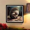 New Arrival 5D DIY Full Circle Diamond Painting "Hedgehog" Embroidery Cross Stitch Home Decor Gift