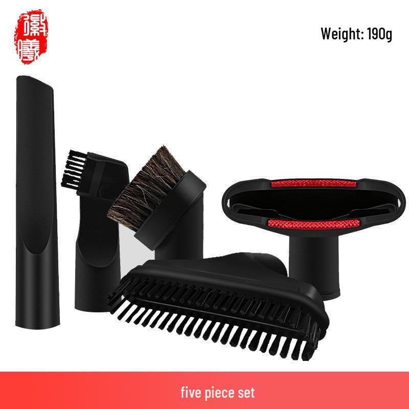 Boxuan 2-in-1 Round Brush Head for Philips Midea Vacuum Cleaners, Universal 32mm Diameter