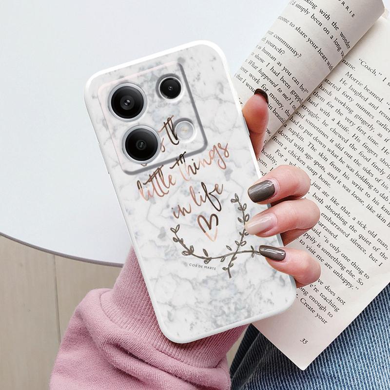 Luxury Case For Redmi Note 13 Pro 4G 5G Fundas Marble Fashion Pattern Soft TPU Protection Cover For Xiaomi Redmi Note14 Pro Capa